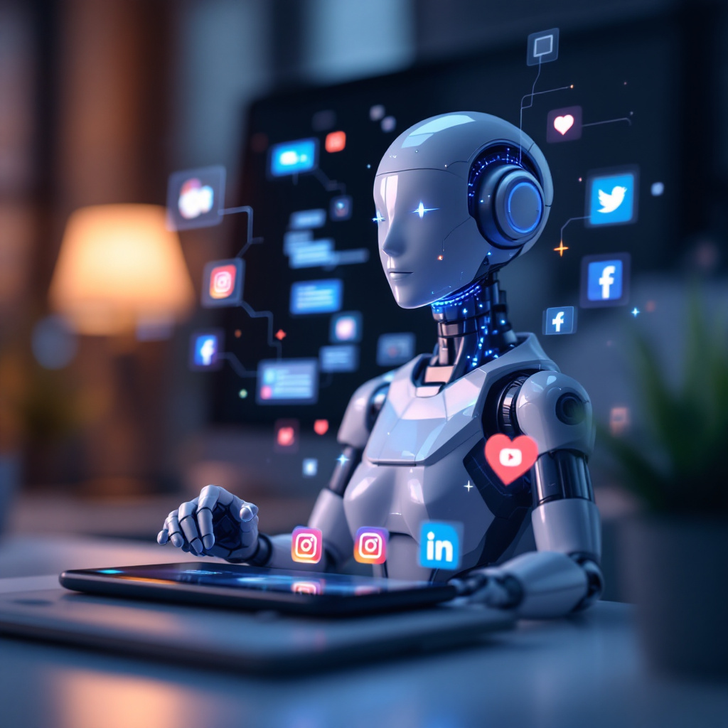 Social media with AI